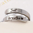 Silver Spiral Heart Ring