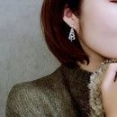 Christmas Tree Rhinestone Earrings